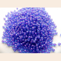 Бисер PRECIOSA 61016 синий с розовой серединой 5 гр. (№10) Бисер PRECIOSA 61016 синий с розовой серединой 5 гр. (№10)